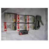 Vintage Heavy Duty Staple Gun with Assorted Staples