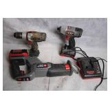 Porter Cable Cordless Tool Set with 2 Drills and Battery Charger