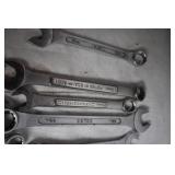 Collection of Assorted Metric and SAE Wrenches by Craftsman and Sears