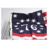Betsy Ross 13 Star 76 American Flag with Flagpole Kit