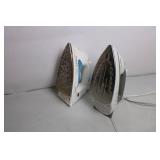 Set of 2 Rowenta Powerglide Electric Irons