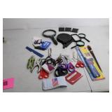 Assortment of Magnifying Glasses, Scissors, and Tools