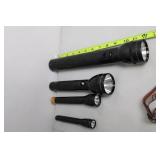 Set of 4 Flashlights and Adjustable Headlamp