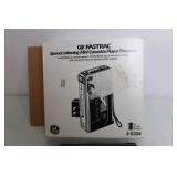 Used GE Fastrac Speed Listening Mini Cassette Player/Recorder with Case