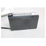 Used GE Fastrac Speed Listening Mini Cassette Player/Recorder with Case