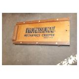 Professional Mechanics Creeper with Wooden Frame and Casters