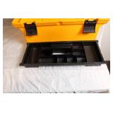 Rubbermaid Yellow Tool Box with Removable Tray