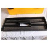 Rubbermaid Yellow Tool Box with Removable Tray