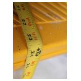 Rubbermaid Yellow Tool Box with Removable Tray