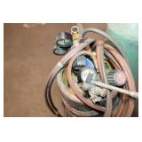 Oxygen and Acetylene Welding Tank Set with Regulators and Cart