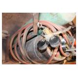 Oxygen and Acetylene Welding Tank Set with Regulators and Cart