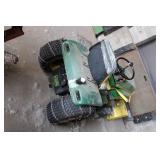 John Deere 300 Lawn Tractor with Snow Blower Attachment