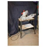 Used Milwaukee Chop Saw on Table Stand