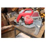 Used Milwaukee Chop Saw on Table Stand