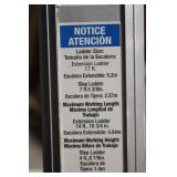 Multifunctional Aluminum Extension and Step Ladder, 17 ft