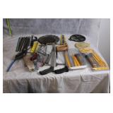 Assorted Hand Saw Blade Collection with Knife and Saw Blades