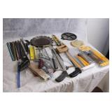 Assorted Hand Saw Blade Collection with Knife and Saw Blades