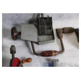 Collection of Assorted Drill Bits, Levels, and Hand Tools