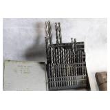 Collection of Assorted Drill Bits, Levels, and Hand Tools