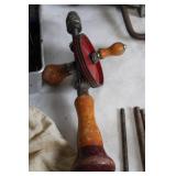 Collection of Assorted Drill Bits, Levels, and Hand Tools