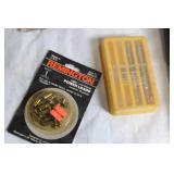 Collection of Remington Power Loads, Drill Bits, and Anchors with Discharger Tool