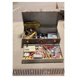 Vintage Tool Chest with Assorted Hand Tools and Air Impact Wrenches