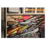 Vintage Tool Chest with Assorted Hand Tools and Air Impact Wrenches