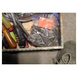 Vintage Tool Chest with Assorted Hand Tools and Air Impact Wrenches