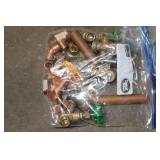 Plumbing Supplies Lot: Copper Pipes, Fittings, Cutters, Teflon Tape