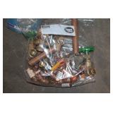 Plumbing Supplies Lot: Copper Pipes, Fittings, Cutters, Teflon Tape