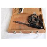 Vintage Electrical Repair Kit with Soldering Iron and Accessories