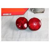 Heavy Duty Hydraulic Bottle Jack with Safety Triangle and Tail Lights Set