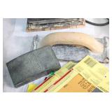 Sanding Tools Lot Including Electric Sander and Sanding Sheets