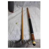 Vintage Brunswick Pool Cue with Case
