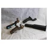 Lot of 4 Hitch Receivers and Accessories