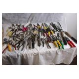 Extensive Collection of Hand Tools and Pliers