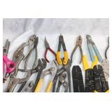 Extensive Collection of Hand Tools and Pliers