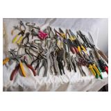 Extensive Collection of Hand Tools and Pliers