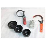 Automotive Oil Filter Wrench Set with Accessories