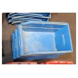 Collection of Plastic Storage Bins and Hardware Supplies