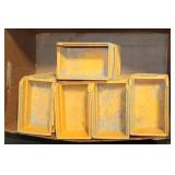 Collection of Plastic Storage Bins and Hardware Supplies