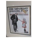 Framed Saturday Evening Post Prints by Norman Rockwell and Neysa McMein