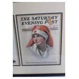 Framed Saturday Evening Post Prints by Norman Rockwell and Neysa McMein