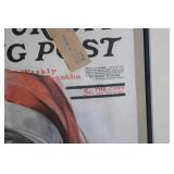 Framed Saturday Evening Post Prints by Norman Rockwell and Neysa McMein