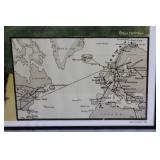 Framed Vintage Norway Travel Poster by Olthar Holmboe 1905