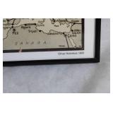 Framed Vintage Norway Travel Poster by Olthar Holmboe 1905