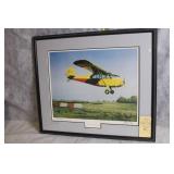 Framed Limited Edition Lithograph Print Aeronca 7AC Champion by Robyn Clark