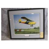 Framed Limited Edition Lithograph Print Aeronca 7AC Champion by Robyn Clark