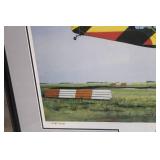 Framed Limited Edition Lithograph Print Aeronca 7AC Champion by Robyn Clark