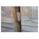 Framed Street Scene Print of Paris CafÃ©s and Shops